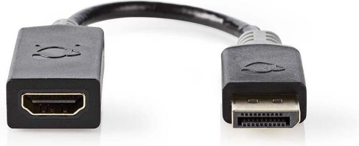 Nedis CCBW37150AT02 Displayport - Hdmi-kabel Displayport Male - Hdmi-uitgang 0,2 M Antraciet